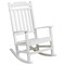 Flash Furniture Winston All-Weather Rocking Chair in White Faux Wood JJ-C14703-WH-GG - alternate 4